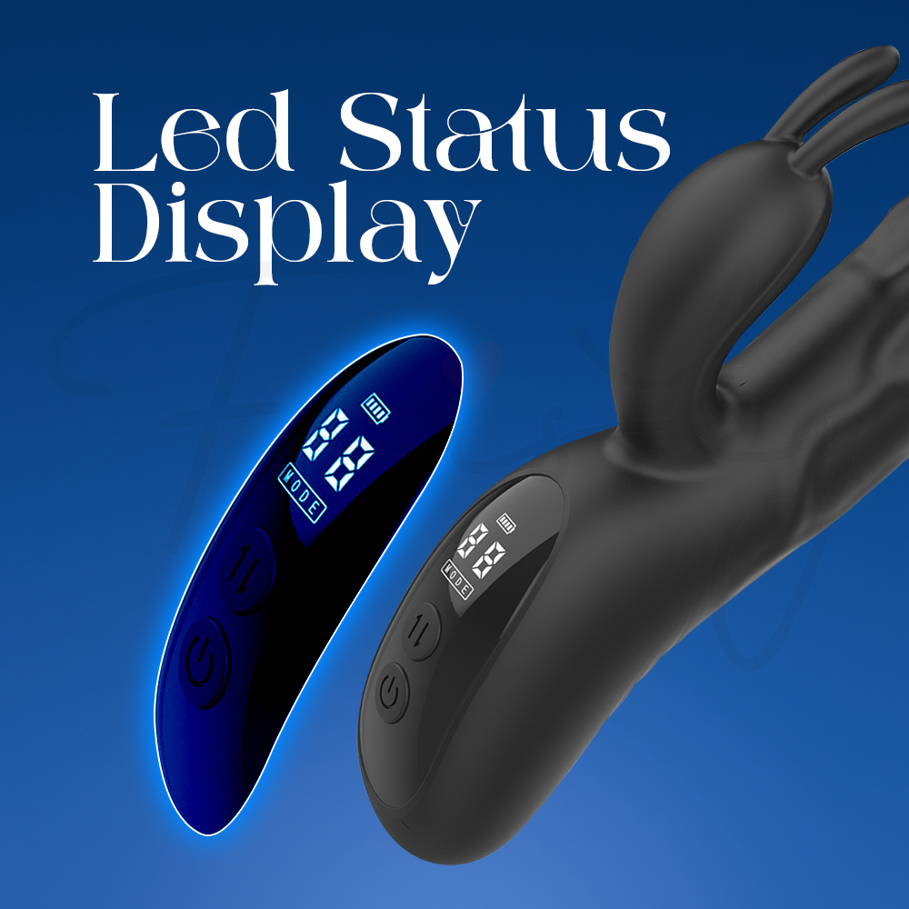 Nicole - Thrusting Rabbit Vibrator with LED Display