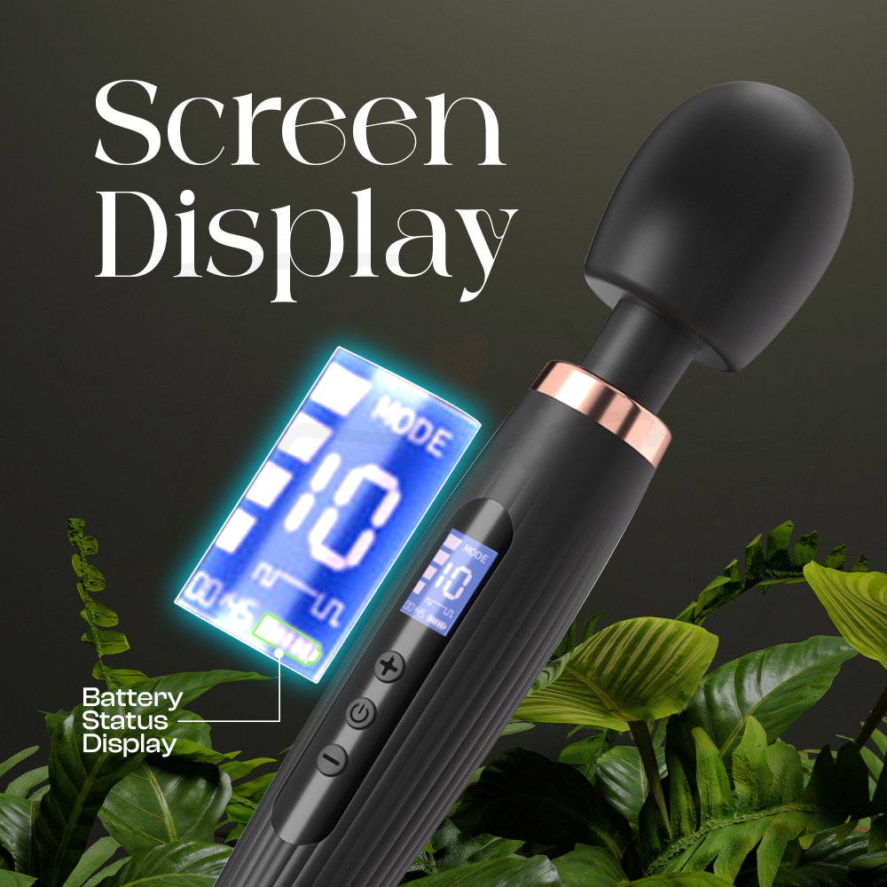 Nightflare  - LCD Screen Display Large AV Wand Vibrator
