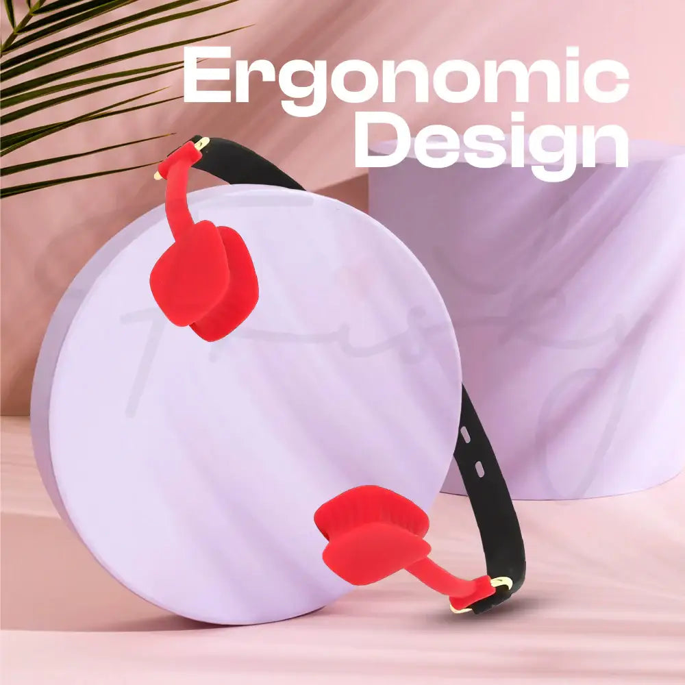 Obsidian Bite - BDSM Silicone Open Mouth Gag,Adult Male Female Sex Toy - Frisky Business Adult Sex Toys Shop