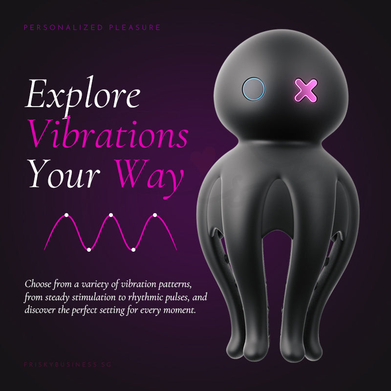 Octa glans massager featuring multiple customizable vibration patterns for personalized pleasure