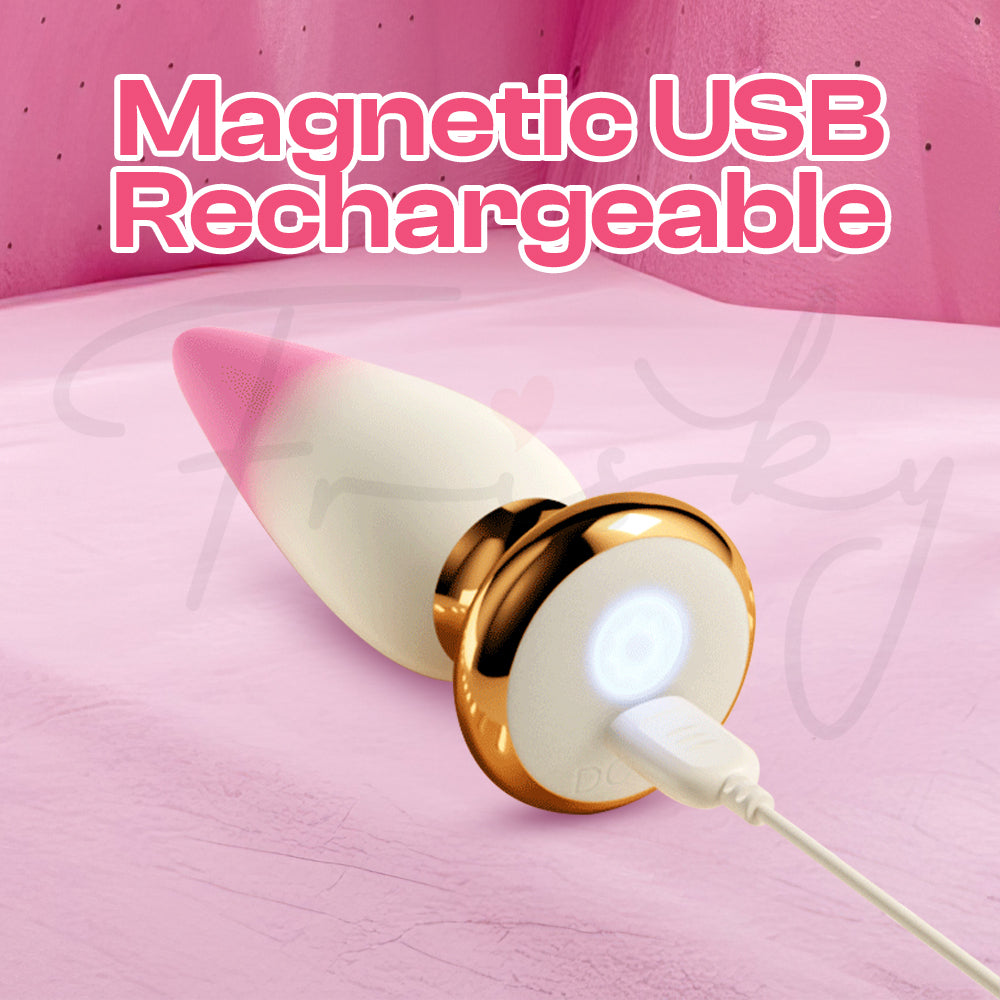 Pink Arc – APP/Remote Control Vibrating Gradient Anal Plug/Baton