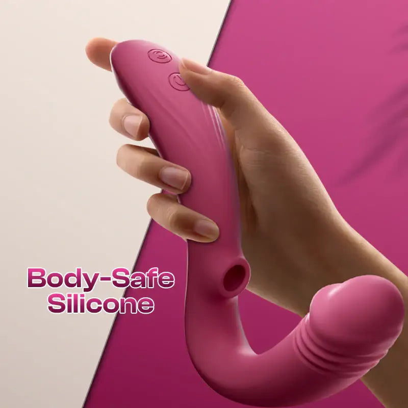 Pulse Grip - Female APP Control Thrusting and Suction Vibrator - Frisky Business Adult Sex Toys Shop