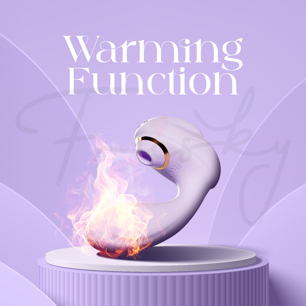 Purple Bunny wearable showing intelligent warming function effect