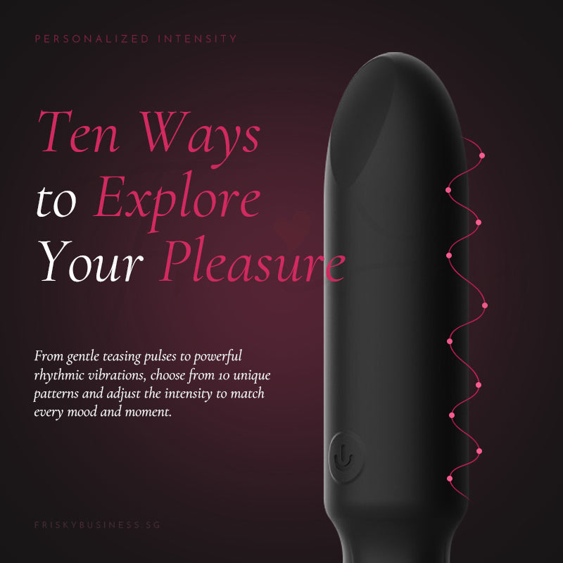 App-controlled vibrator with multiple vibration patterns and customizable modes