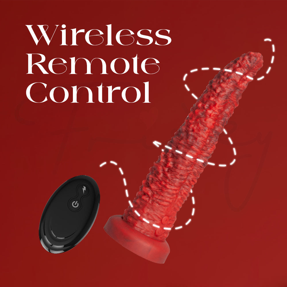 UntamedTease - Beast Tongue Thrusting Dildo Remote Control Vibrator