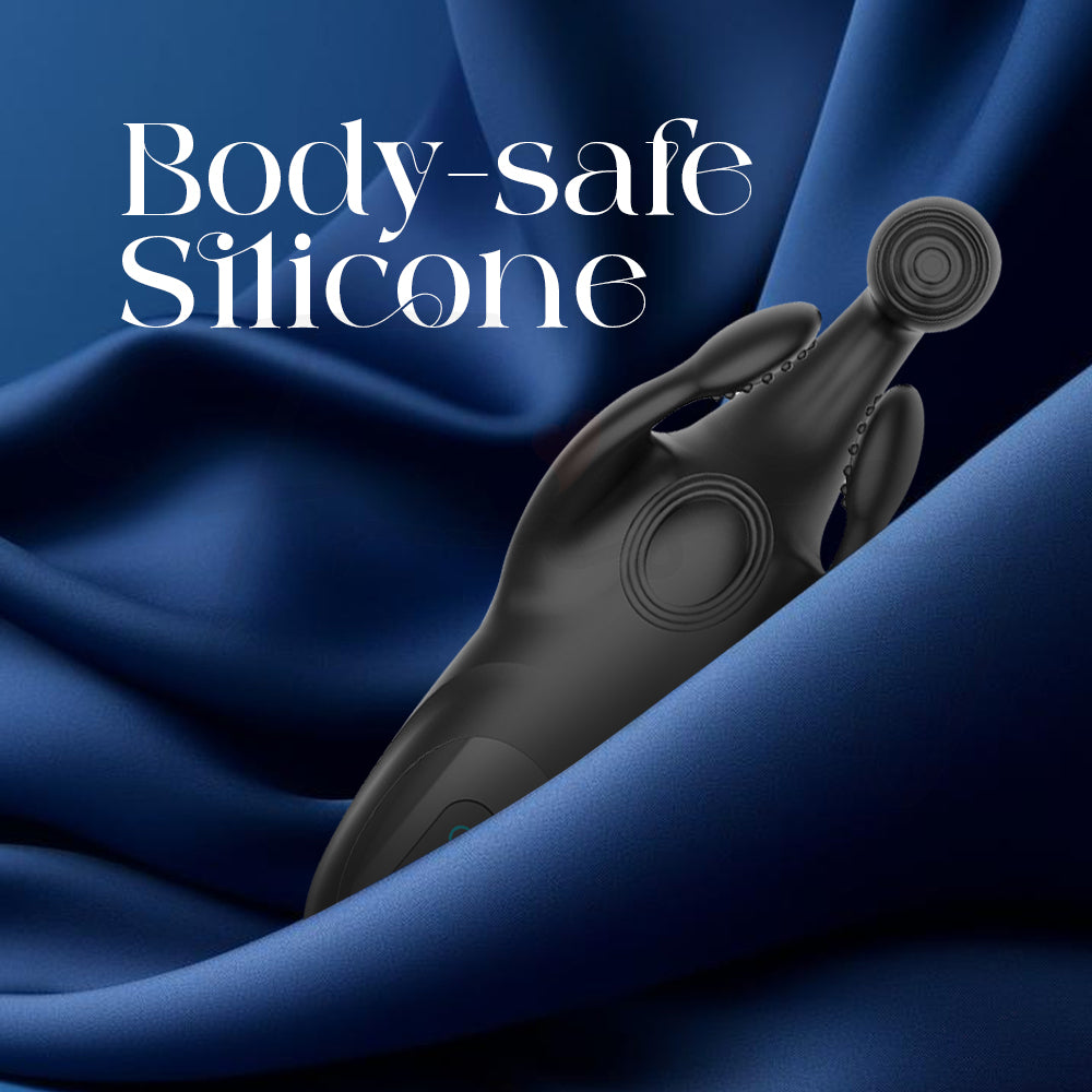 Close-up showing Zillark’s smooth, body-safe silicone surface for comfortable intimate use.