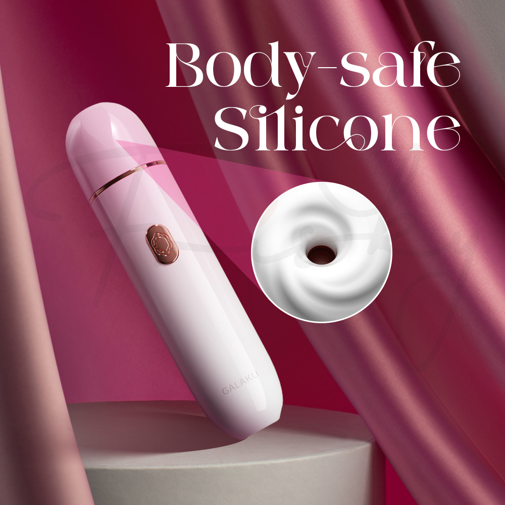 Close-up of Coco's soft silicone tip, emphasizing body-safe, smooth silicone construction.