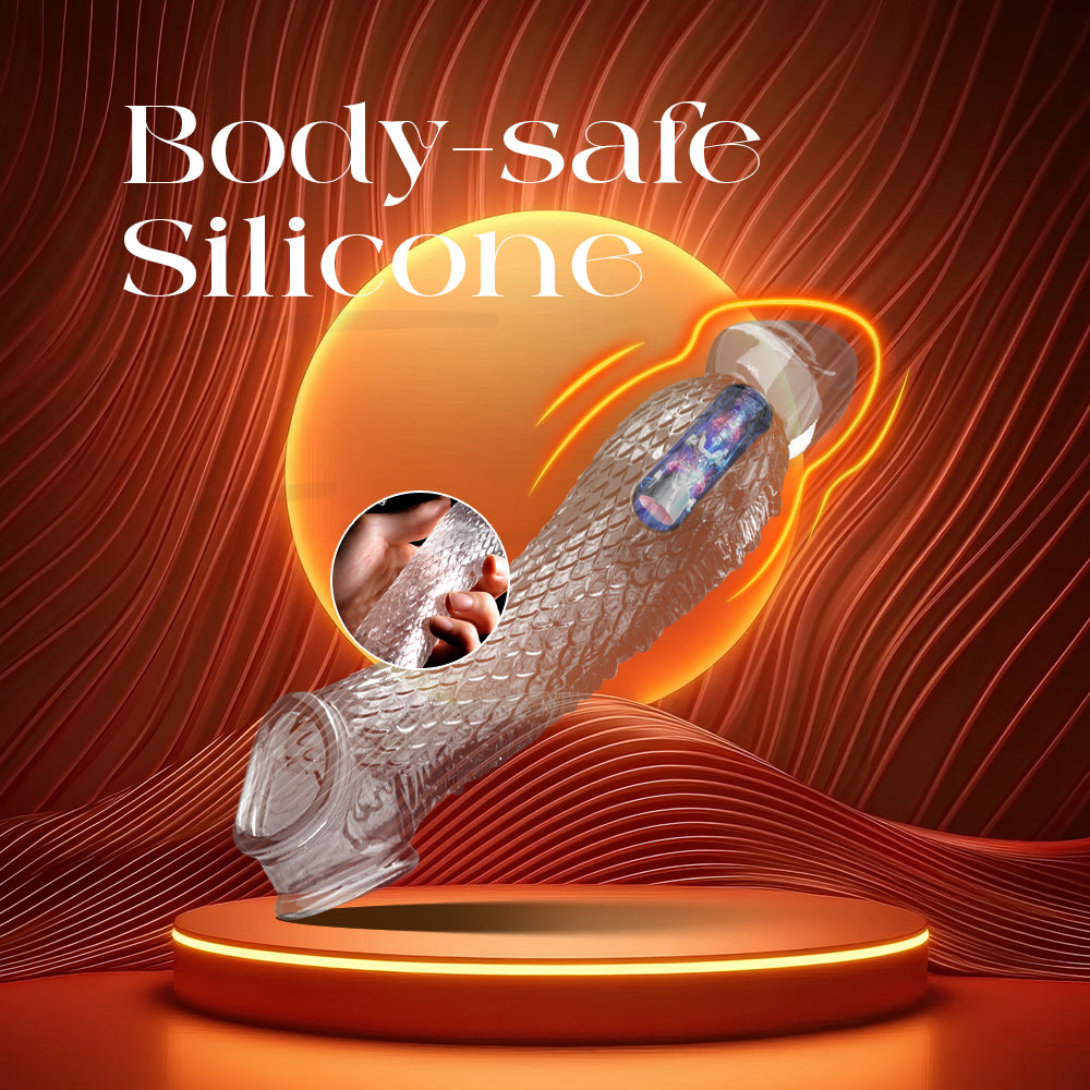 DracoFit - Vibrating Transparent Penis Sleeve