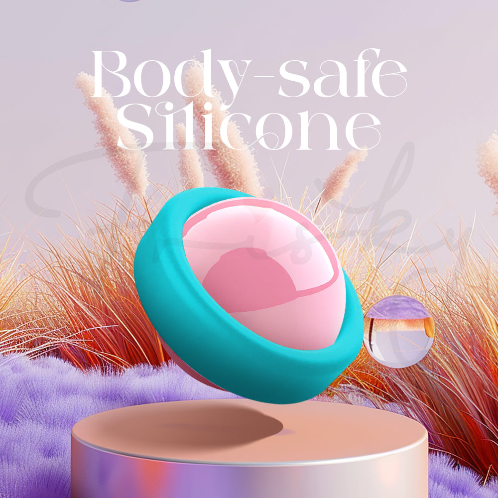 Close-up view of smooth silicone surface highlighting body-safe material quality.