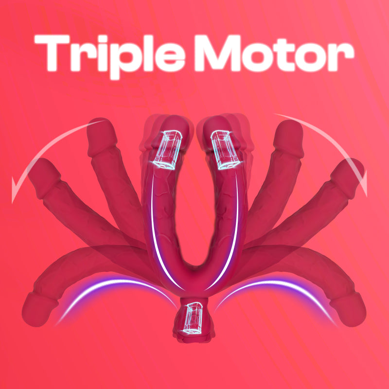 Dual Pulse - Dual Dildo Multi-purpose Vibrator