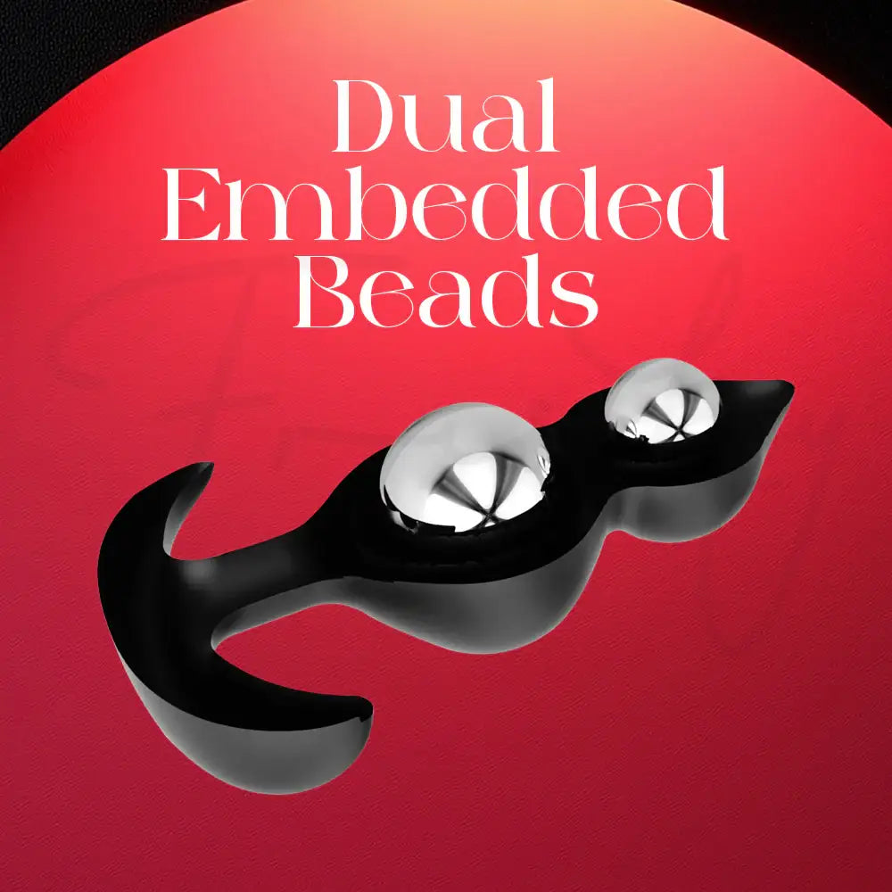 Ecsta Beads - Silicone Butt Plug With Dual Embedded Beads - Frisky Business Adult Sex Toys Shop