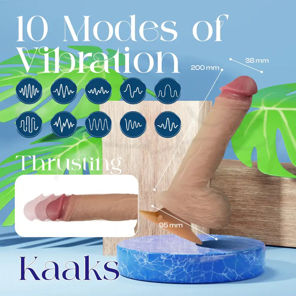 Ero Series Smart Bluetooth Dildo – Realistic Silicone Vibrator with Handle, Suction & Dual Control (App + Remote) - Frisky Business Adult Sex Toys Shop