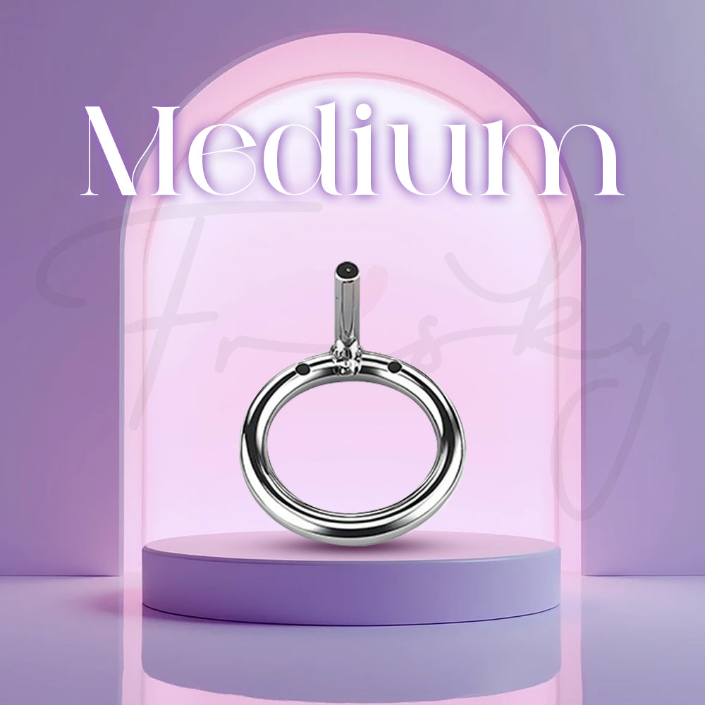 Medium 50mm loop option for Eternal Bond chastity cage, crafted for balanced comfort and restraint.