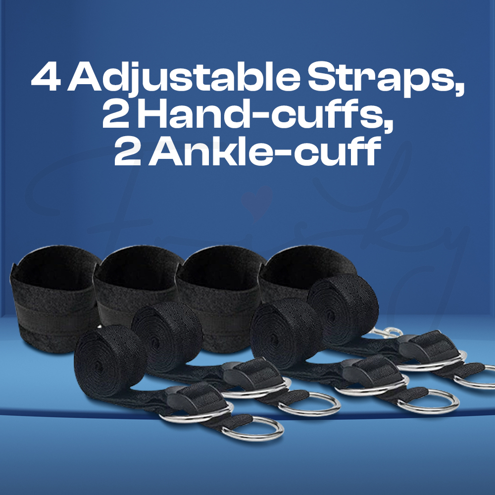 Forbidden Hold – BDSM Bed/Chair/Table Legs Bondage Hand & Leg Cuff Set