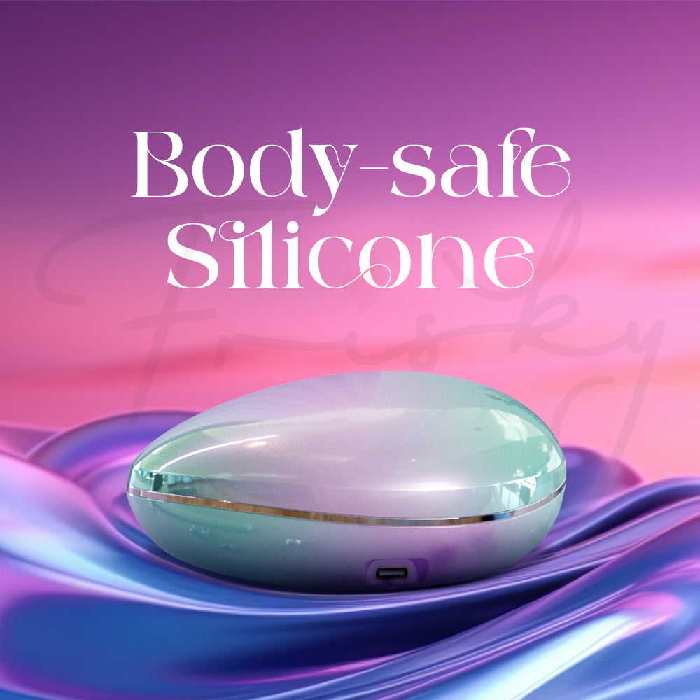 Lumi Shell suction toy highlighting soft, body-safe silicone texture and gentle curved structure.