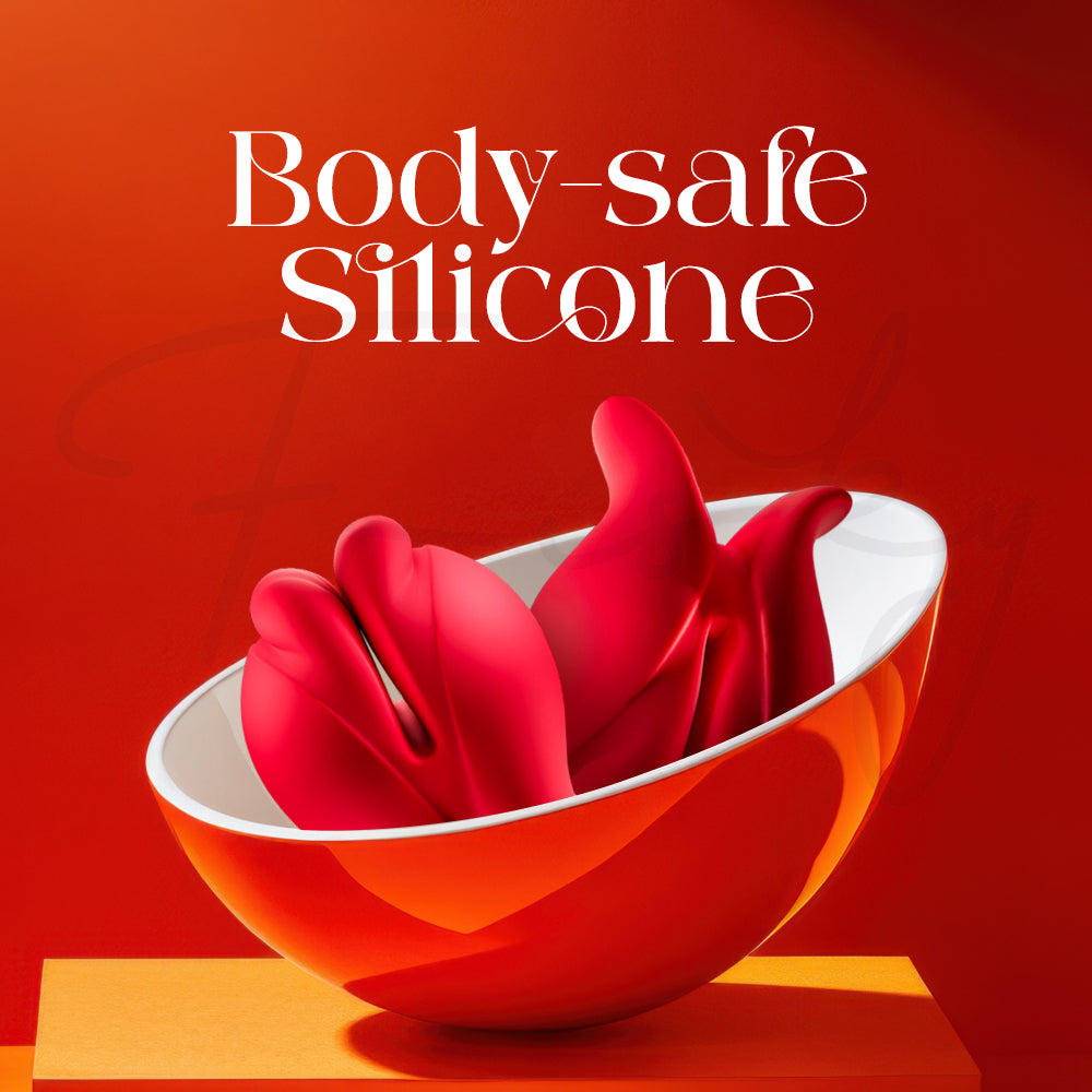 Soft red silicone nipple clamps made with smooth, body-safe material.