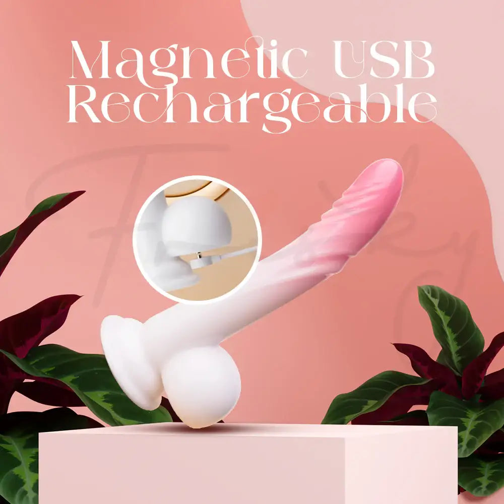 Luxe Temptation – Thrusting Dildo Vibrator With Suction Cup and Remote Control - Frisky Business Adult Sex Toys Shop