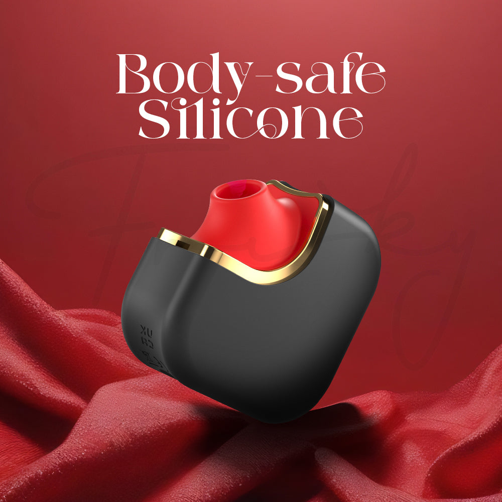 Body-safe silicone Magic Cube vibrator shown with smooth matte texture