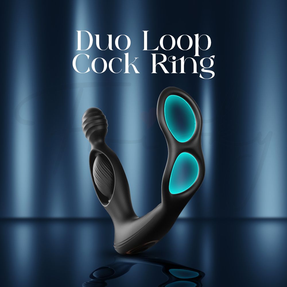 Dual loop silicone wearable designed for secure and comfortable fit.