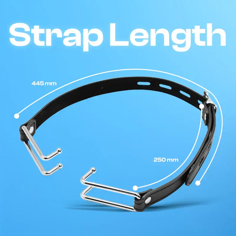 Restrained Lust - BDSM Leather Open Mouth Gag - Frisky Business Adult Sex Toys Shop