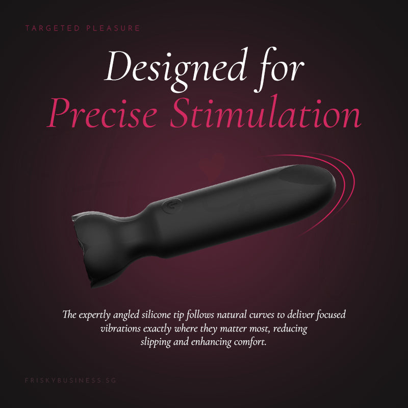 Slim bullet vibrator designed for targeted and precise stimulation