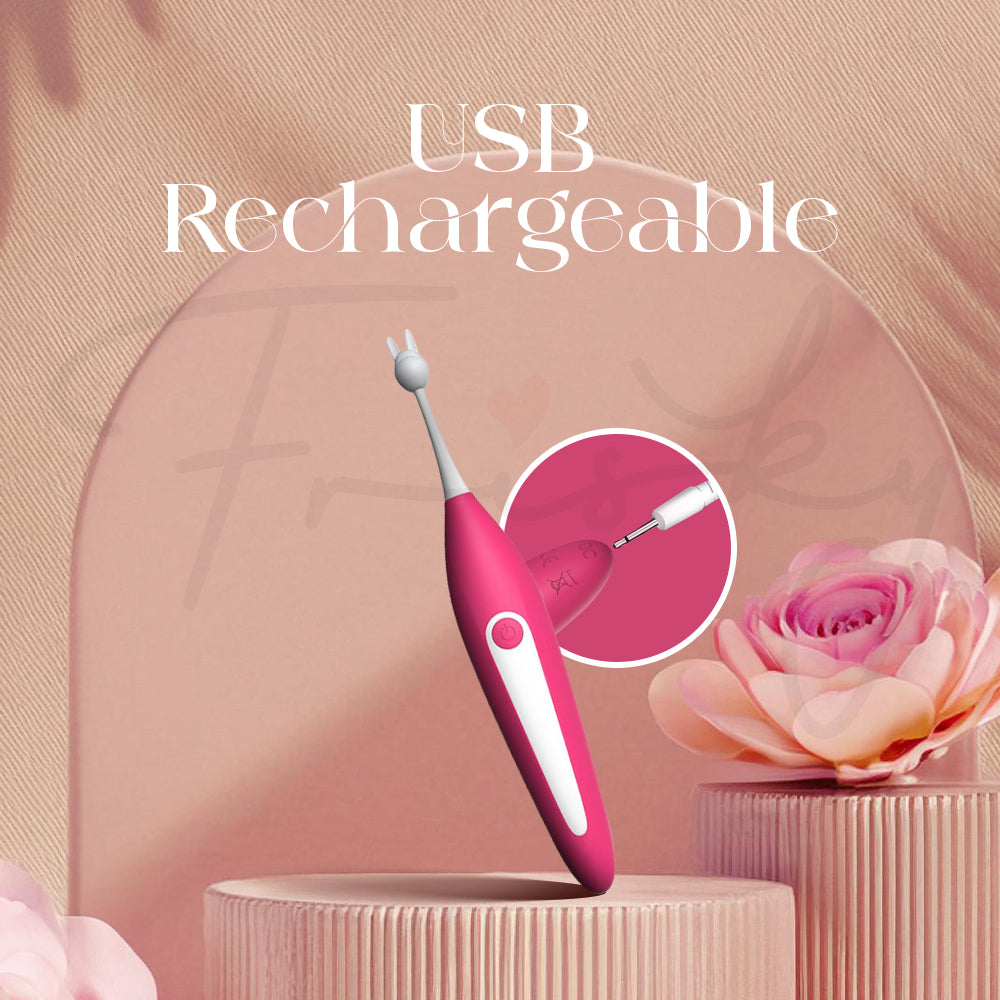 Rosy Pulse USB rechargeable pleasure pen vibrator for convenient daily use