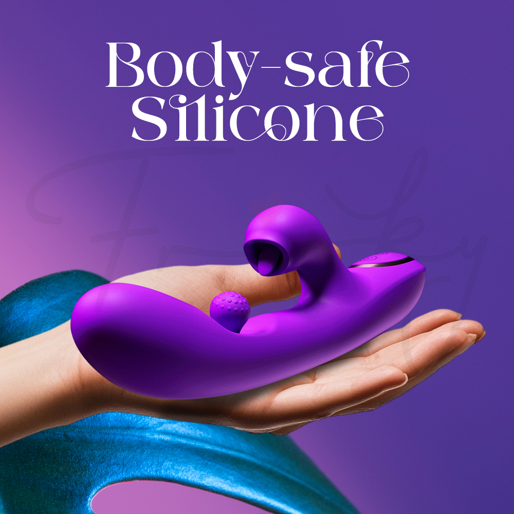 Vibrant  Allure - Spinning Ball G-Spot + Licking Vibrator, Adult Female Rechargeable Sex Toy