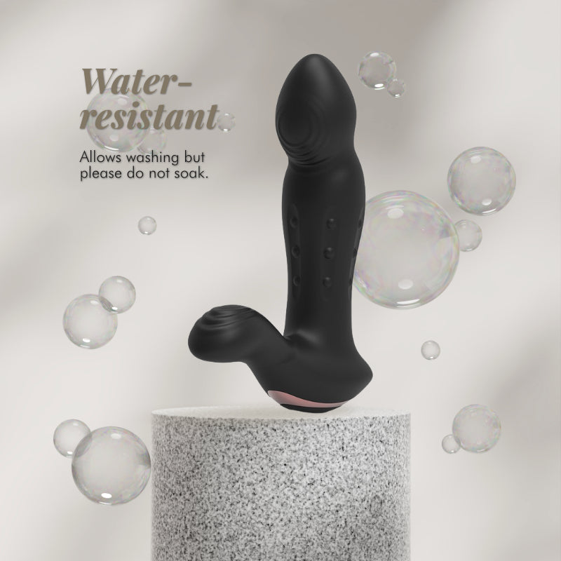 VelvetPulse ProTouch - Wiggling Prostate Vibrator with Vertically Moving Beads