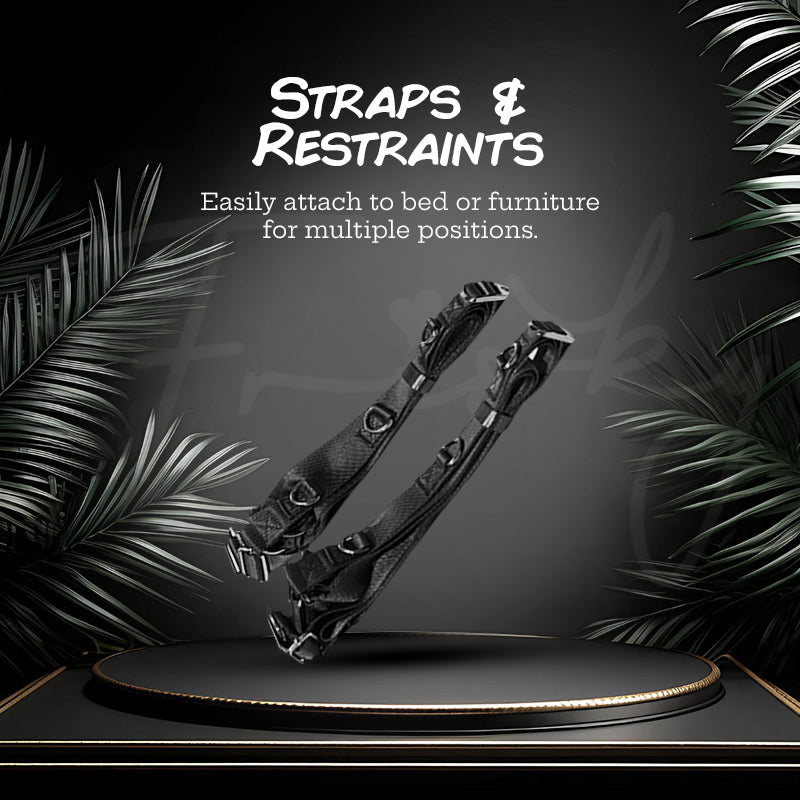 Straps and restraints from the KISSTOY® JOY BOX for versatile bondage positioning.