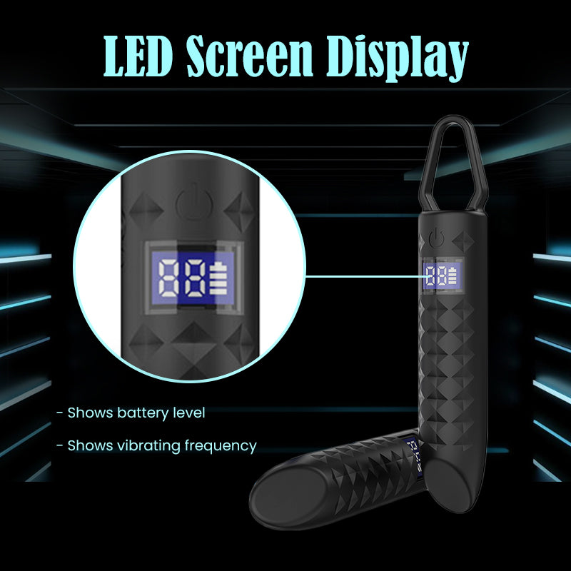 Tech Touch - LCD Display Mini Bullet Vibrator