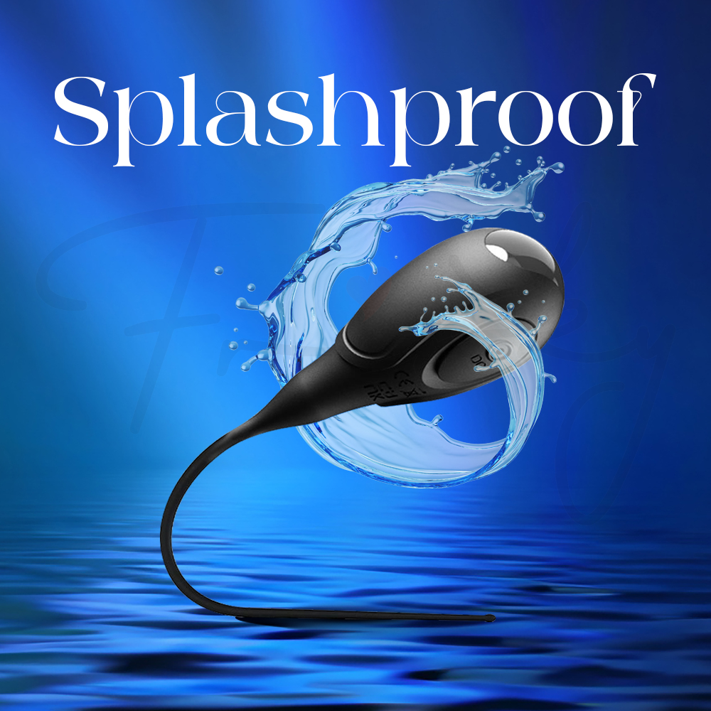 Axis One partially submerged in water, emphasizing its splashproof capability.