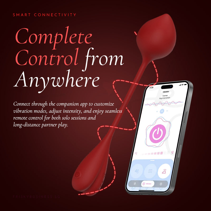 Cerise — APP-Controlled Silicone Peach Egg Vibrator