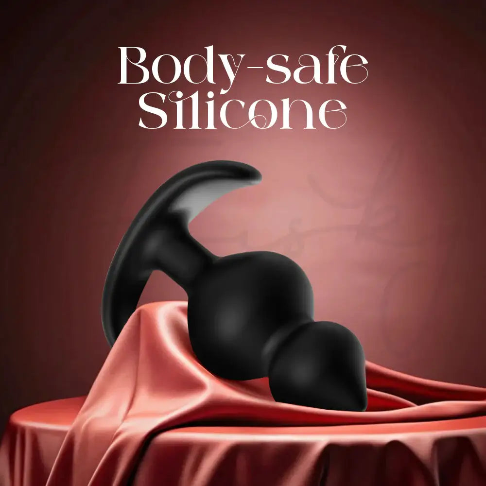 Ecsta Beads - Silicone Butt Plug With Dual Embedded Beads - Frisky Business Adult Sex Toys Shop