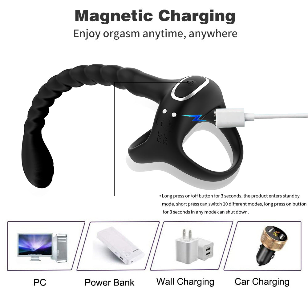 Johnson Jolt - APP Control Penis Stimulator with Cock Ring