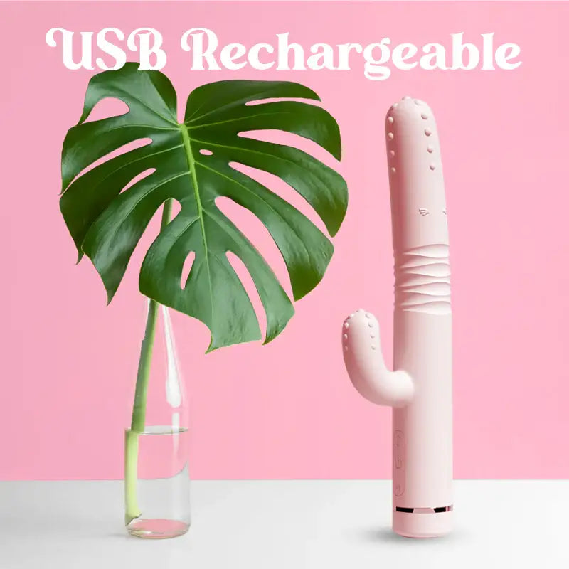 Jolly Cactus – Thrusting & Vibrating Dual Vibrator - Frisky Business Adult Sex Toys Shop