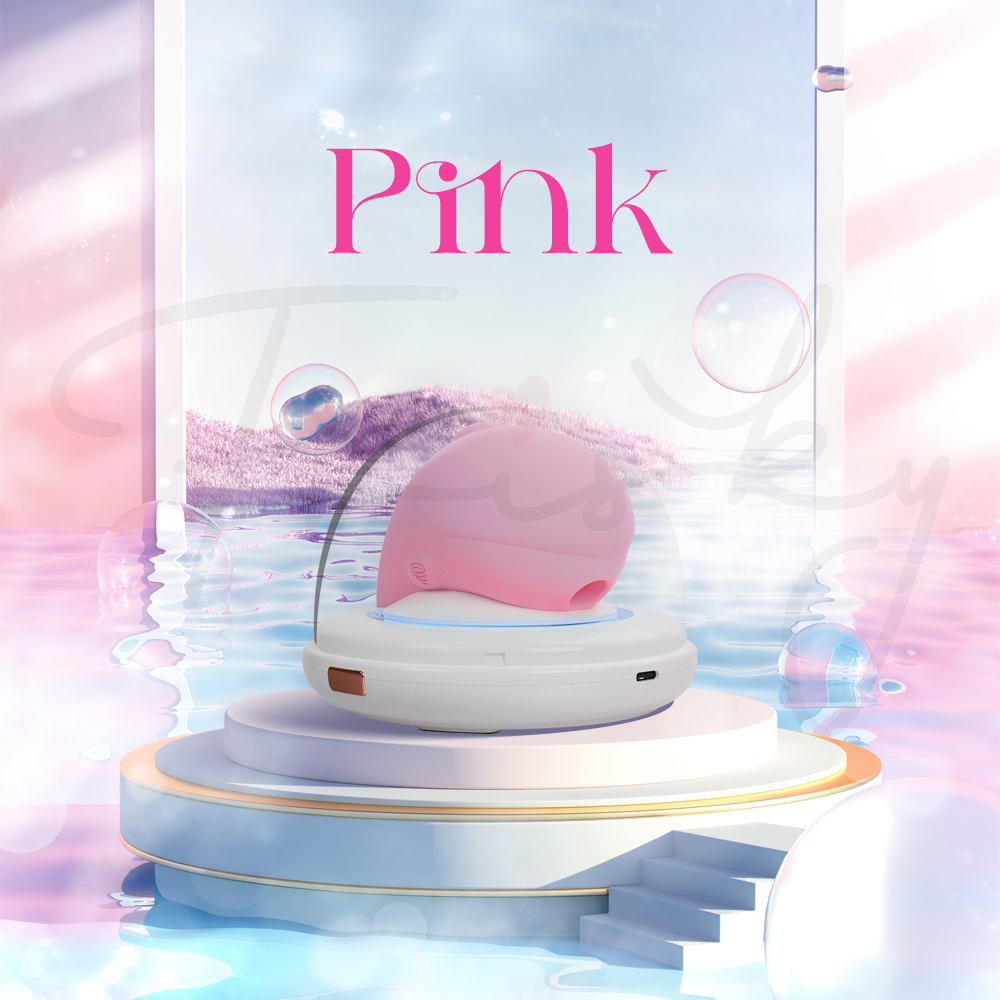 LumaFin - Suction Vibrator with Charging Case UV Sanitizer Night Light,