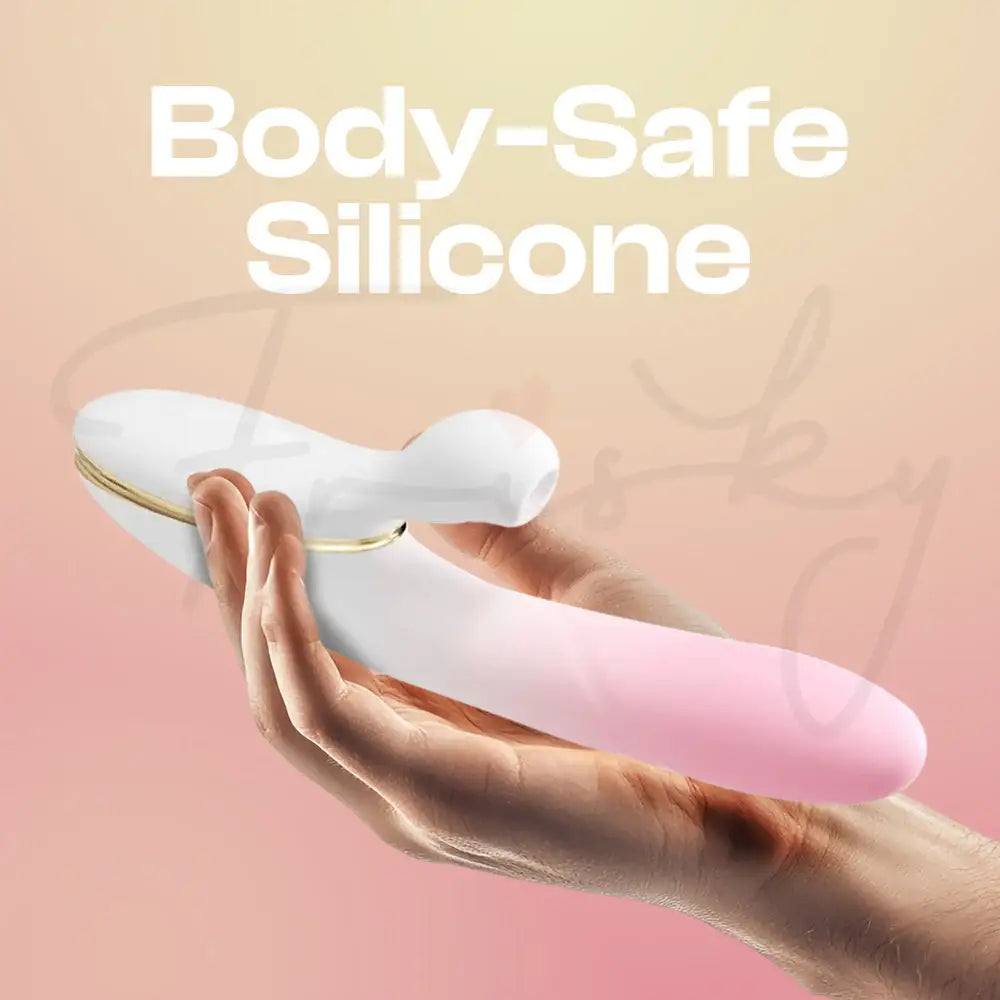 Lush Seduction - Female Ombre Pink Thrusting + Suction Vibrator Sex Toy - Frisky Business Adult Sex Toys Shop