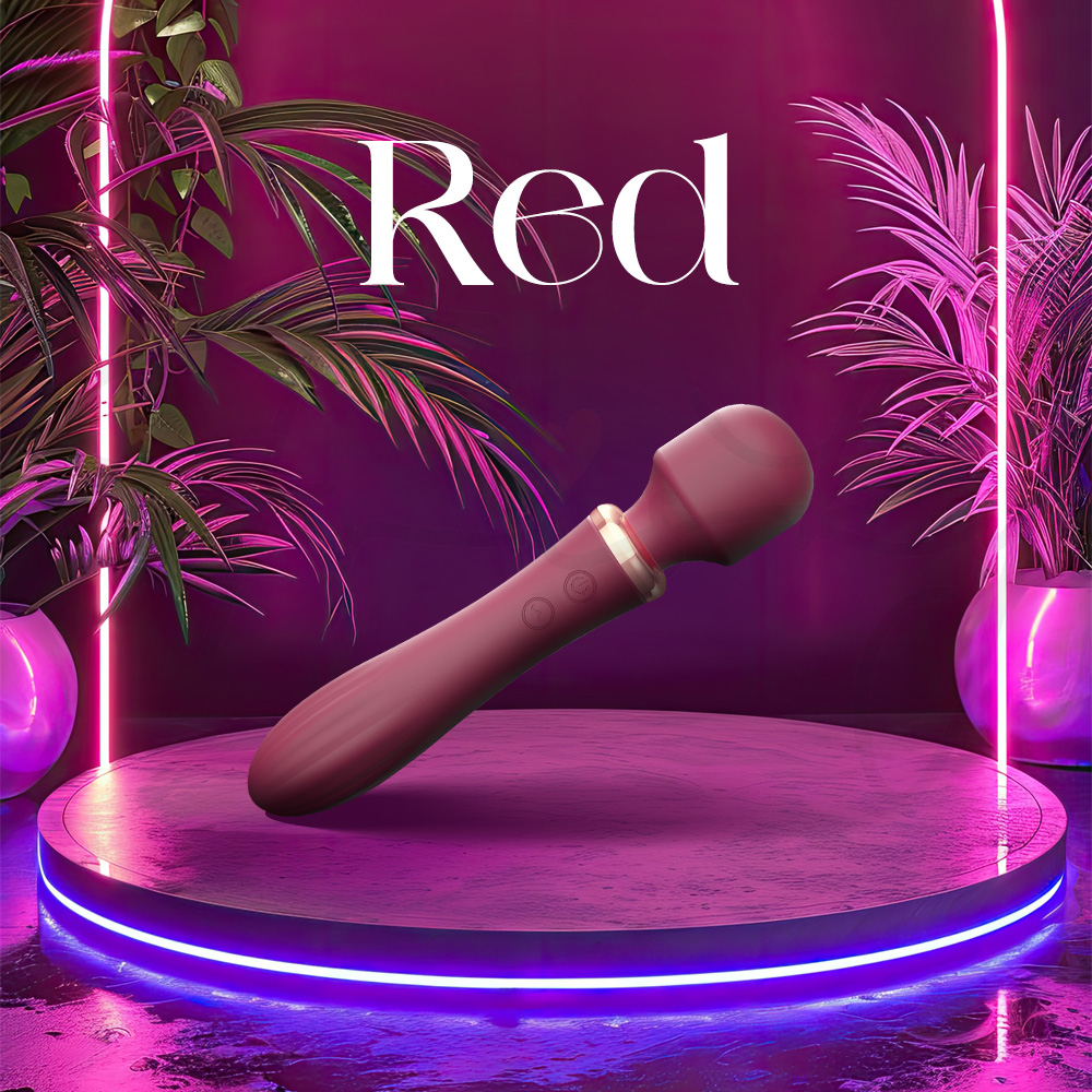 LustraWand - Love God Dual Head AV Wand Vibrator, Adult Female Rechargeable Sex Toys