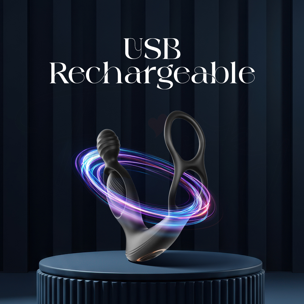 Wearable device illustrated with USB charging cable and energy flow.