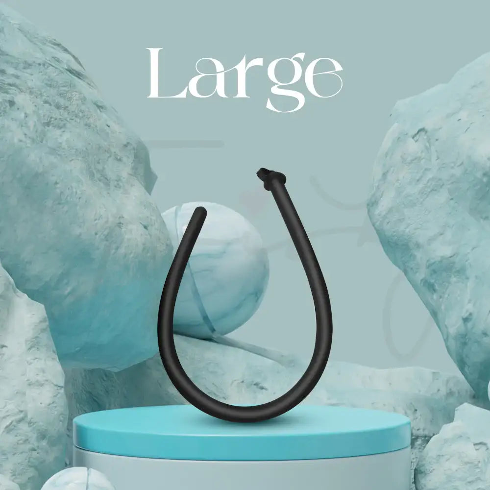 Noir Stream – Hollow Core Silicone Urethral Sounding/Play - Frisky Business Adult Sex Toys Shop