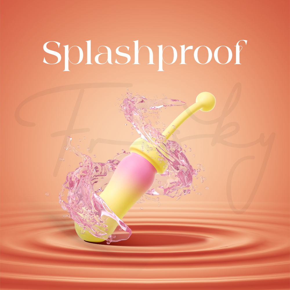 The device against a draped brown fabric background to emphasize its soft, skin-friendly material.