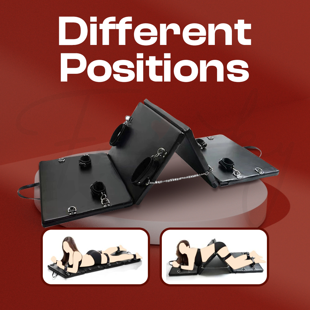 Total Surrender – BDSM Full Body Bondage Foldable Mattress With Multiple Cuff Set