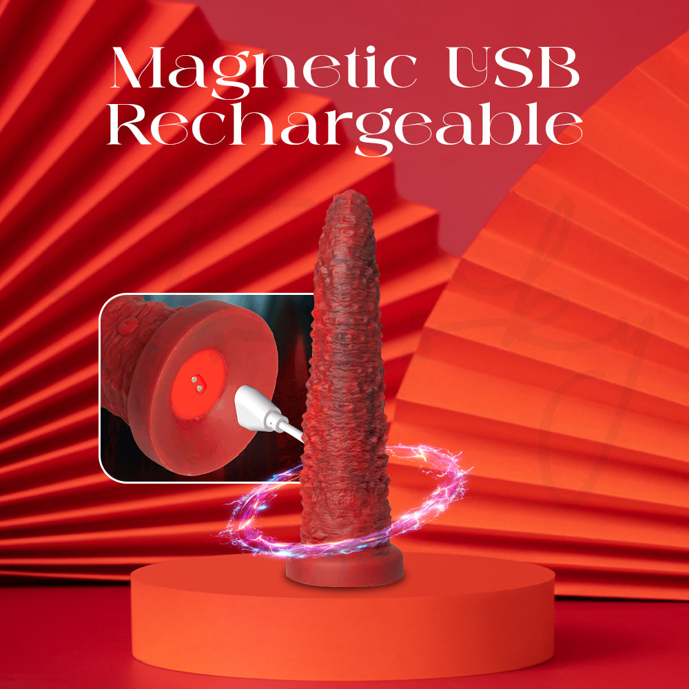 UntamedTease - Beast Tongue Thrusting Dildo Remote Control Vibrator