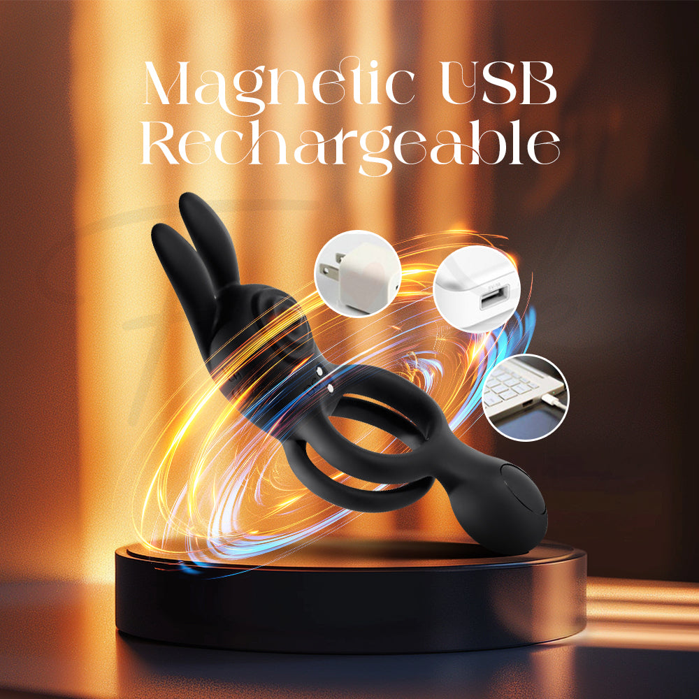 Wild Loop with magnetic USB charger icons emphasizing fast, easy recharging.