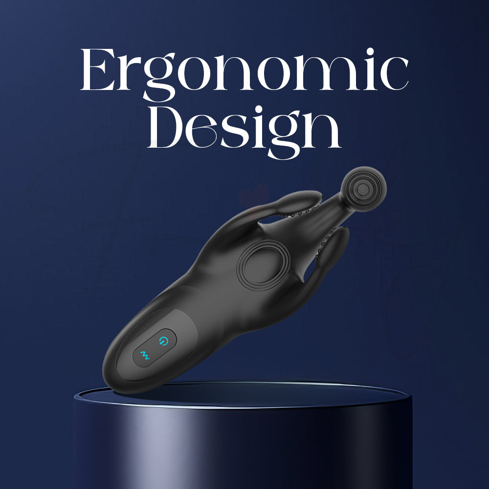 Zillark vibrator emphasizing ergonomic handle and shape for better control and comfort.