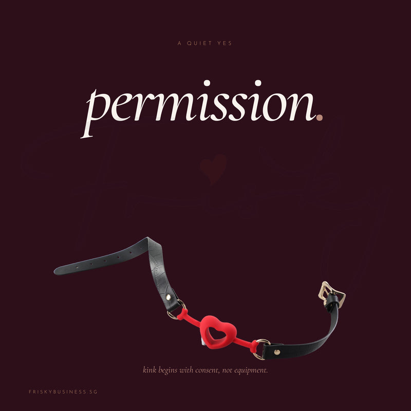 Sweetheart Open Gag — Silicone & PU Leather