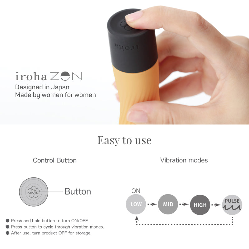 Iroha - Zen Hanacha Ribbed G Spot Massager