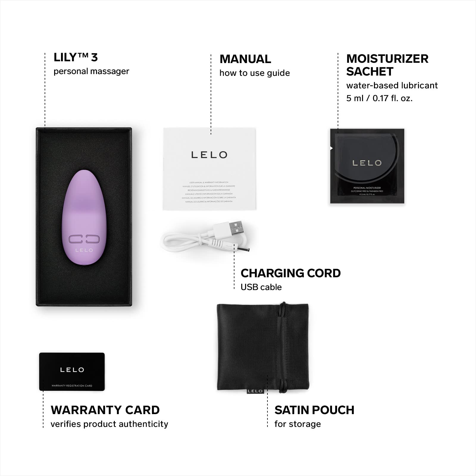 LELO - Lily 3 Mini Vibrating Personal Massager - Calm Lavender