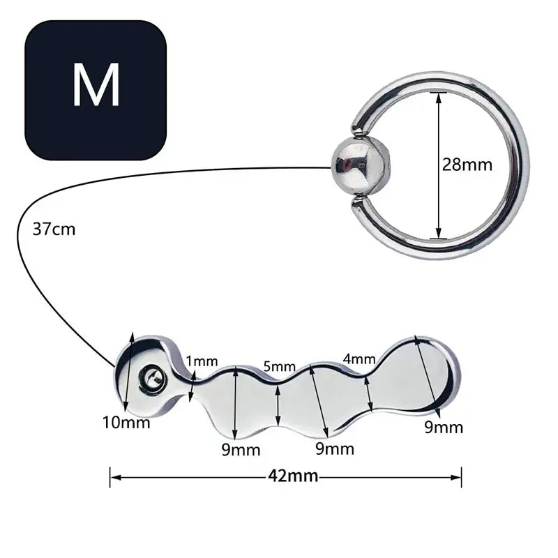 Bean Bliss - Stainless Steel Anal Plug with Handle - Frisky Business Adult Sex Toys Shop