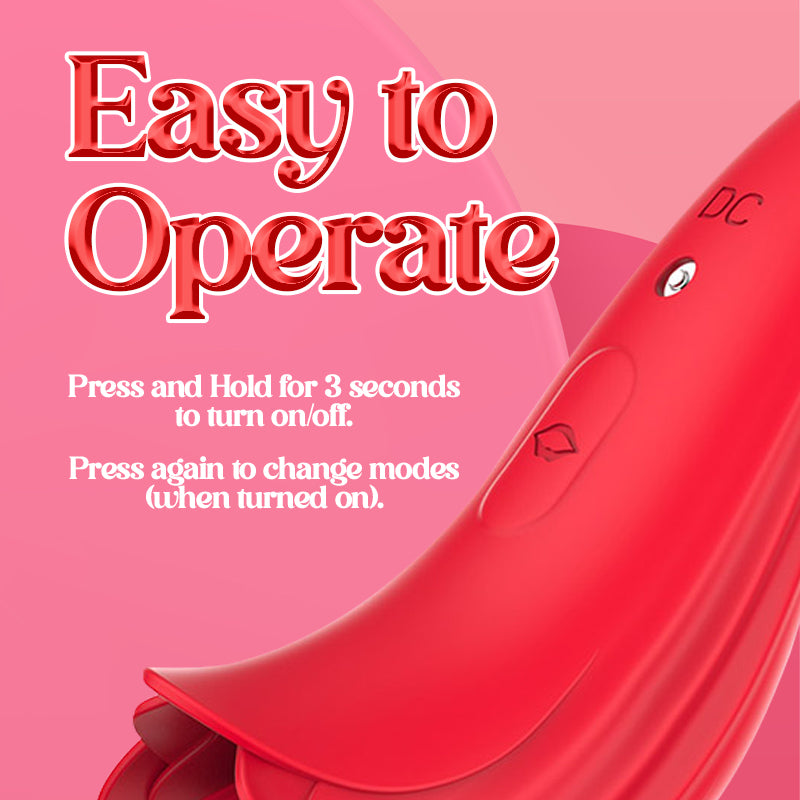 Blooming Love – Rose-Shaped Licking Vibrator